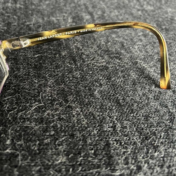 Jean Lafont Paris Violet Cut-Out Metal Architectural Designer Optical Frames OS - Picture 7 of 8